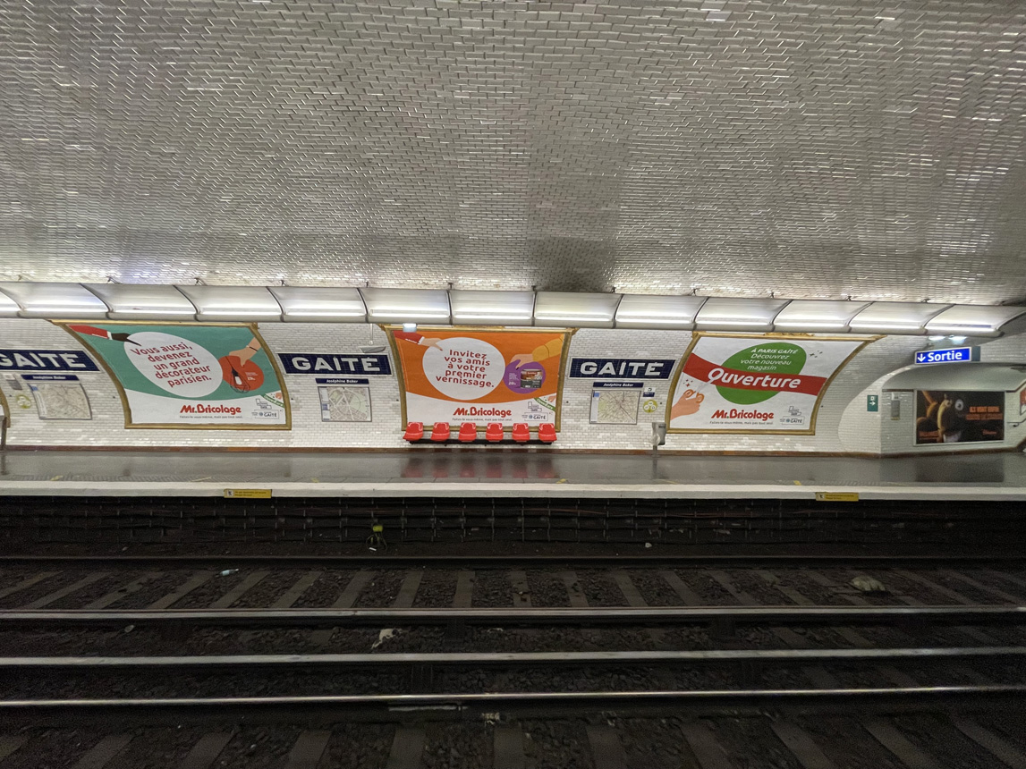 Publicité métro