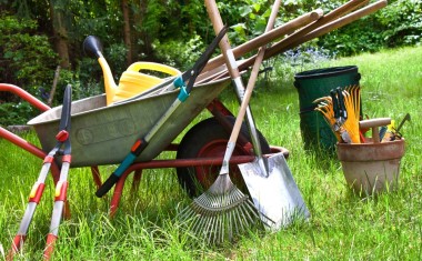 les outils de jardin recyclés