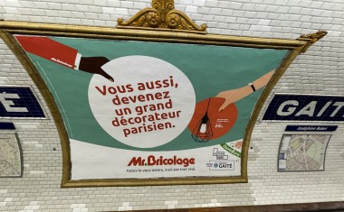 Publicité métro