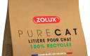 Litière PureCat 100 %papier recyclé. Sac papier kraft fabriqué en France et 100 % recyclable de 5 ou101. 9,40 € pour le sac de 51,15,60 C ourle sac de10 l.