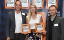 L'équipe Weldom :  Sylvain VANDENBUSSCHE, leader de l'animation réseau,  Lucie FREAL, leader stratégie Habitant, Olivier DEGAVRE : leader du développement de la franchise